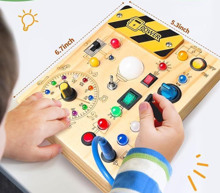 Wooden Toddler Sensory Travel Toy