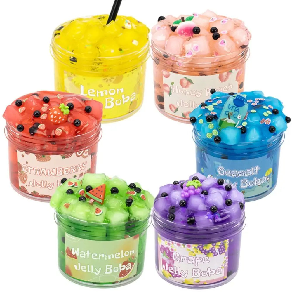 Soft 300ml/70ml Slime Kit Fruit Crunchy