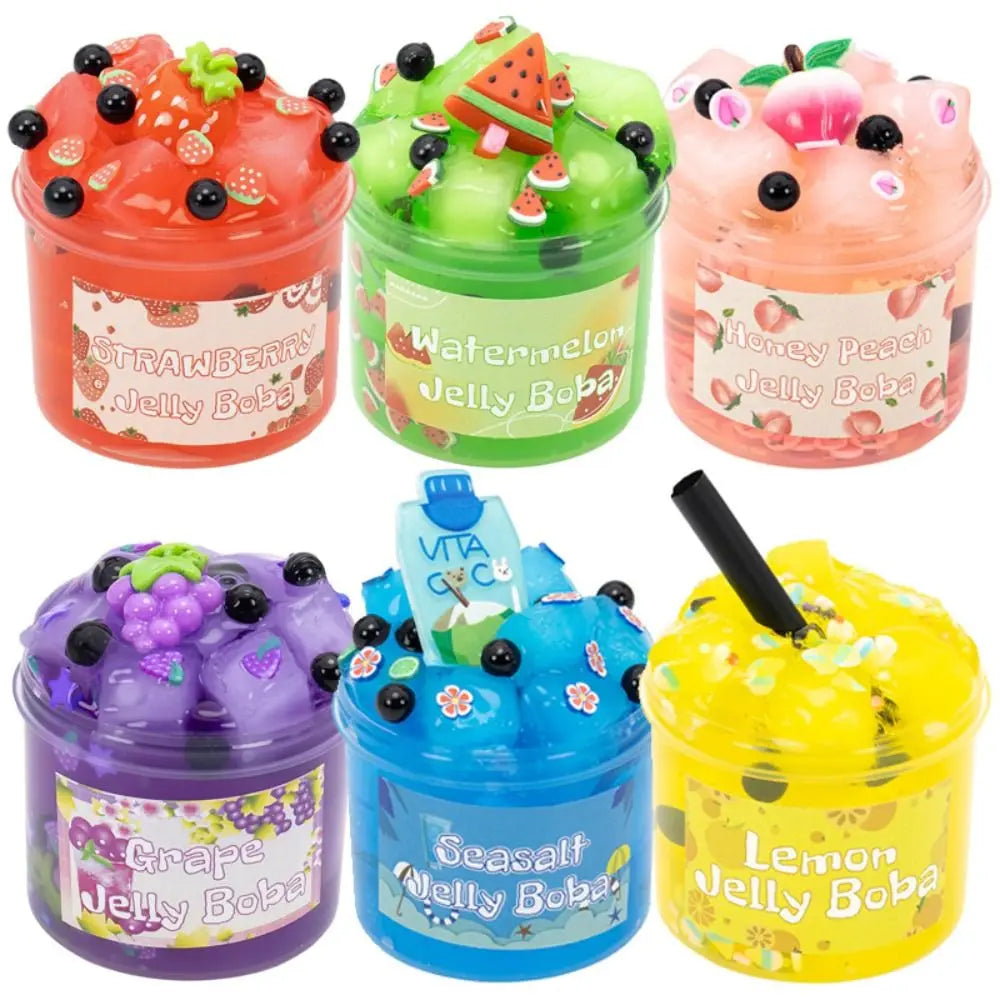 Soft 300ml/70ml Slime Kit Fruit Crunchy