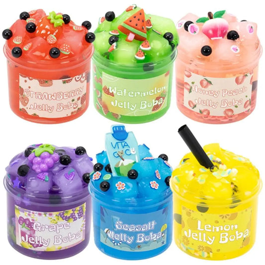Soft 300ml/70ml Slime Kit Fruit Crunchy